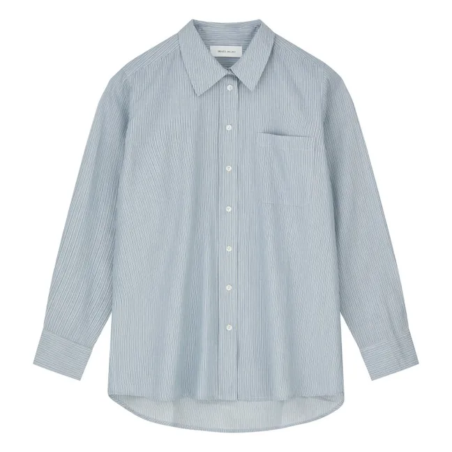 Camisa Nico de algodón orgánico | Azul Claro