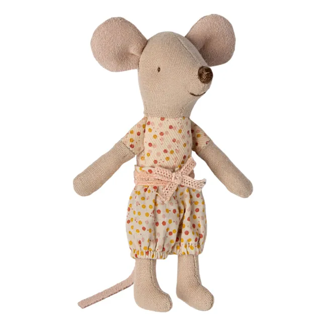 Souris Petite sœur dans sa boîte assortie