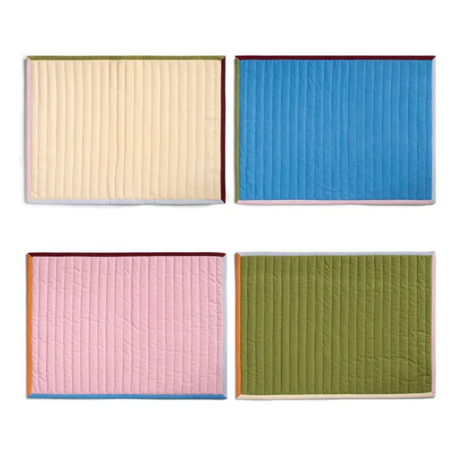 Juego de 4 manteles individuales acolchados Stitch