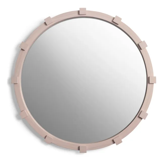 Chunk round mirror | Pale Pink