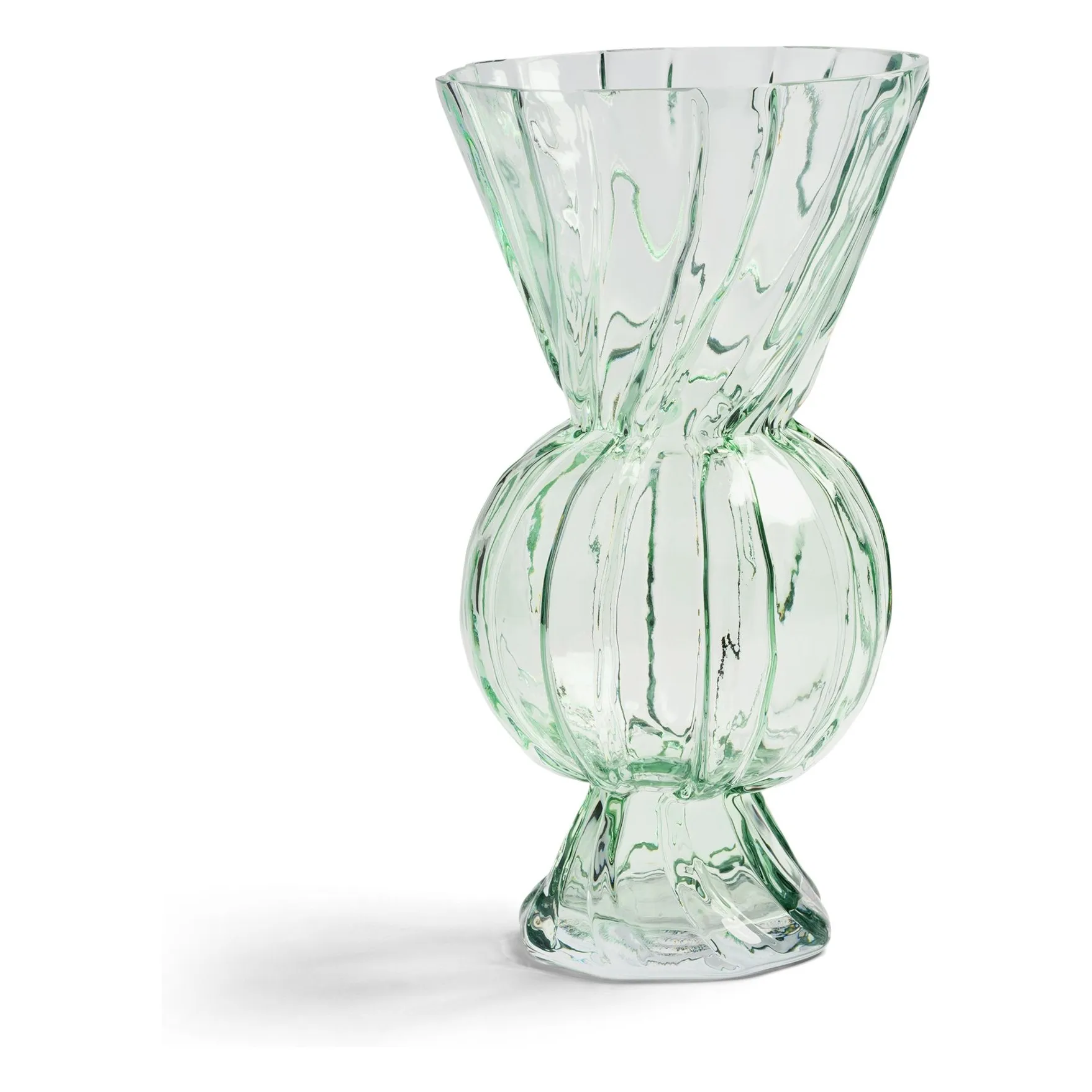 Vase en verre Rhombic | Vert- Image produit n°0