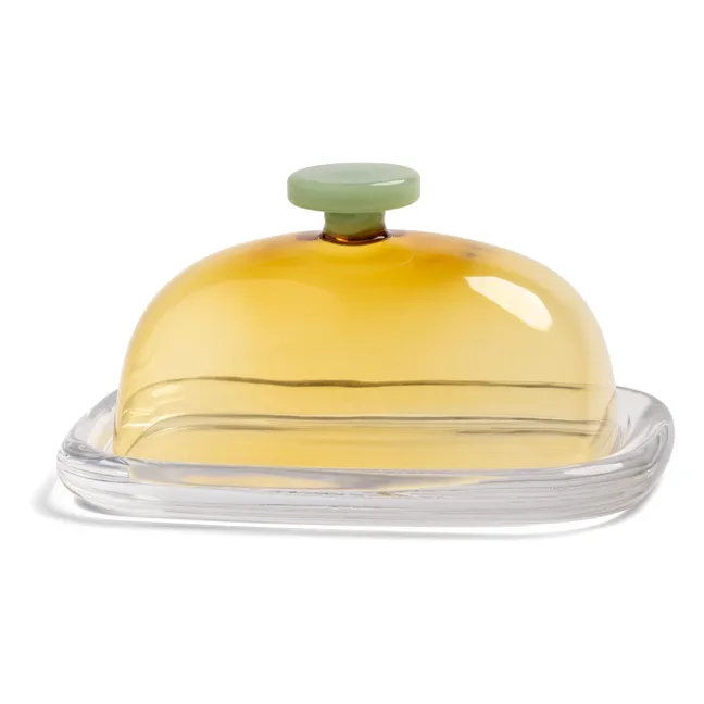 Glass butter dish Canteen | Yellow
