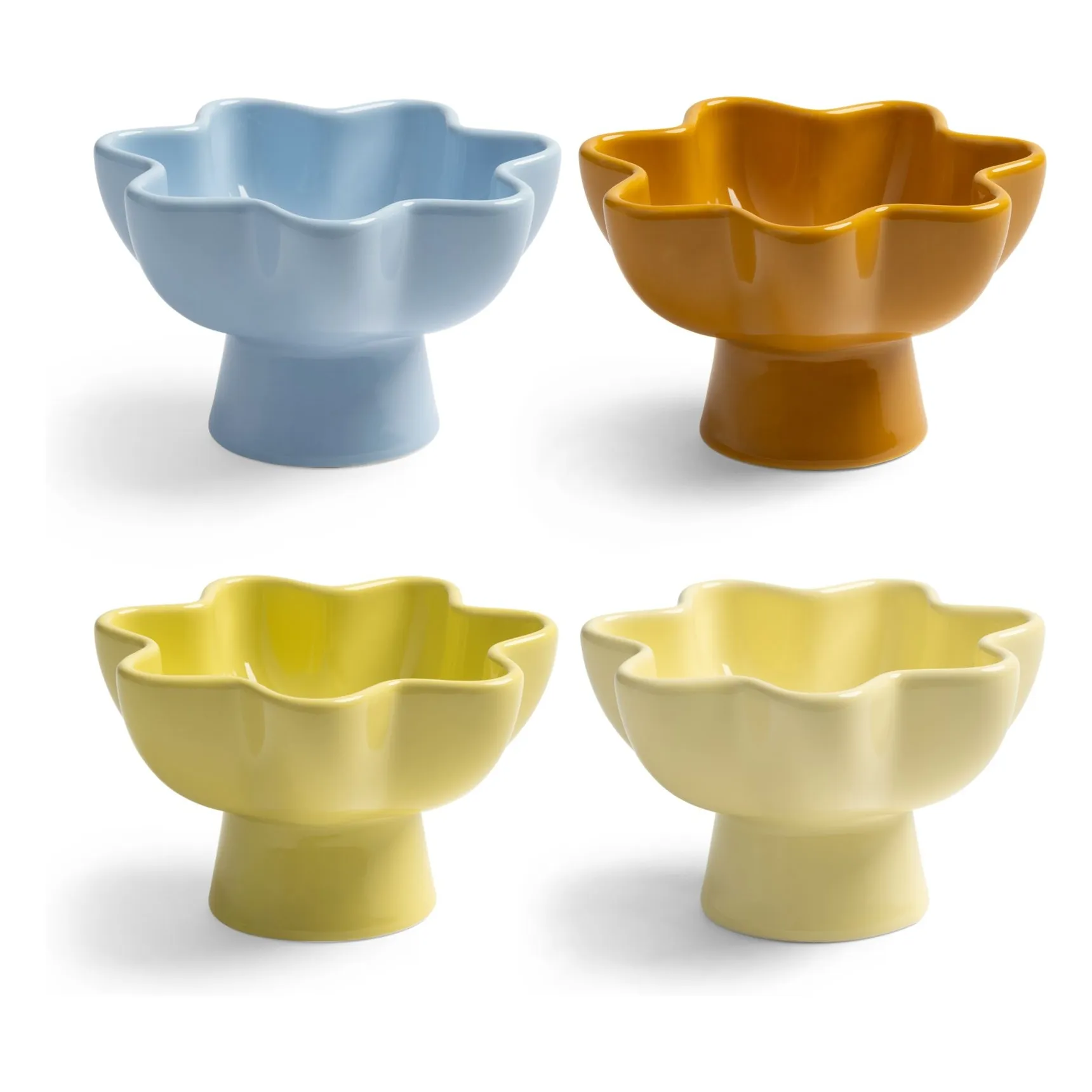 &Klevering Multicoloured Sun Stoneware Bowls - Set Of 4