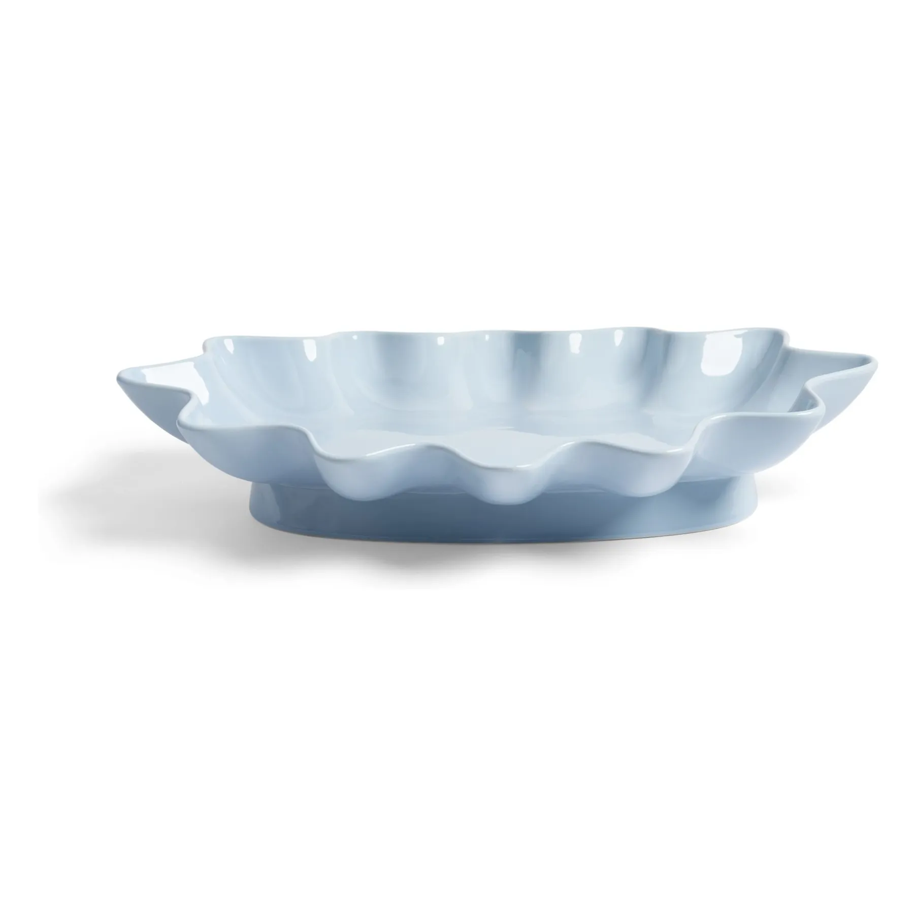 &Klevering Ice Blue Sun Stoneware Dish