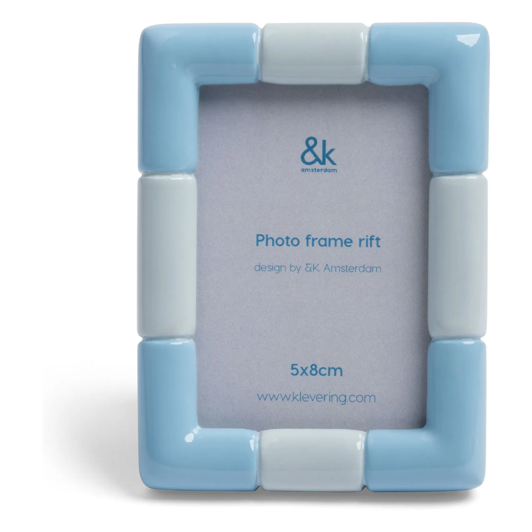 &Klevering Ice Blue Rift Photo Frame
