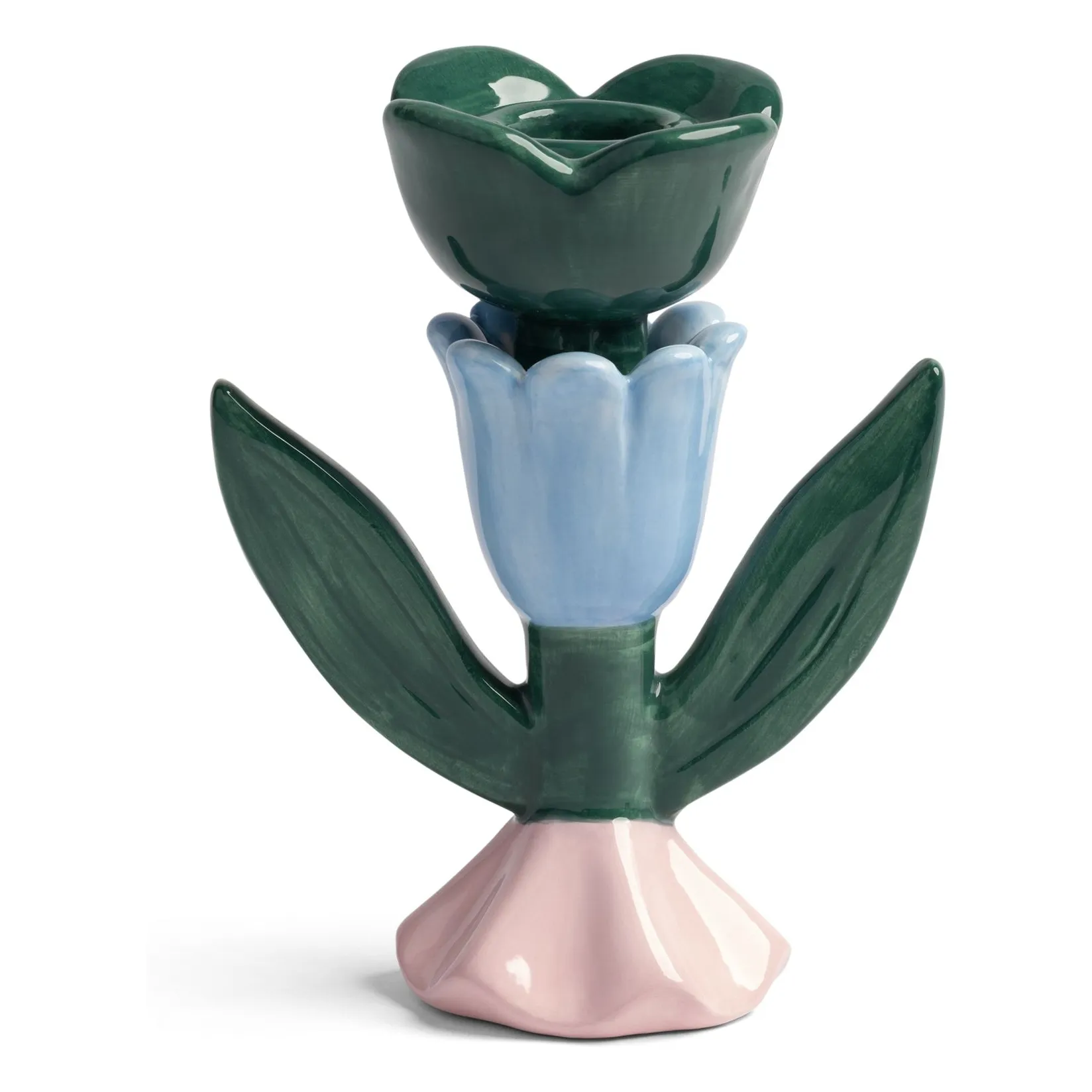 &Klevering Green Blume Candlestick