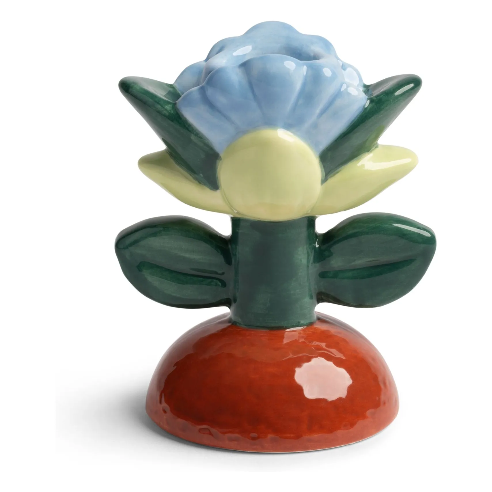 &Klevering Green Blume Flower Candleholder