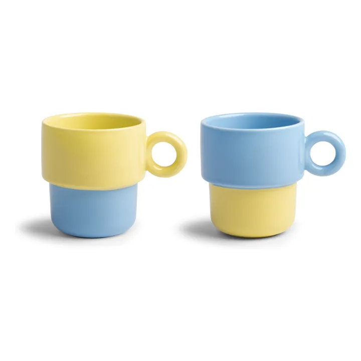 Chiquito Mugs - Set of 2 | Pale yellow- Product image n°0