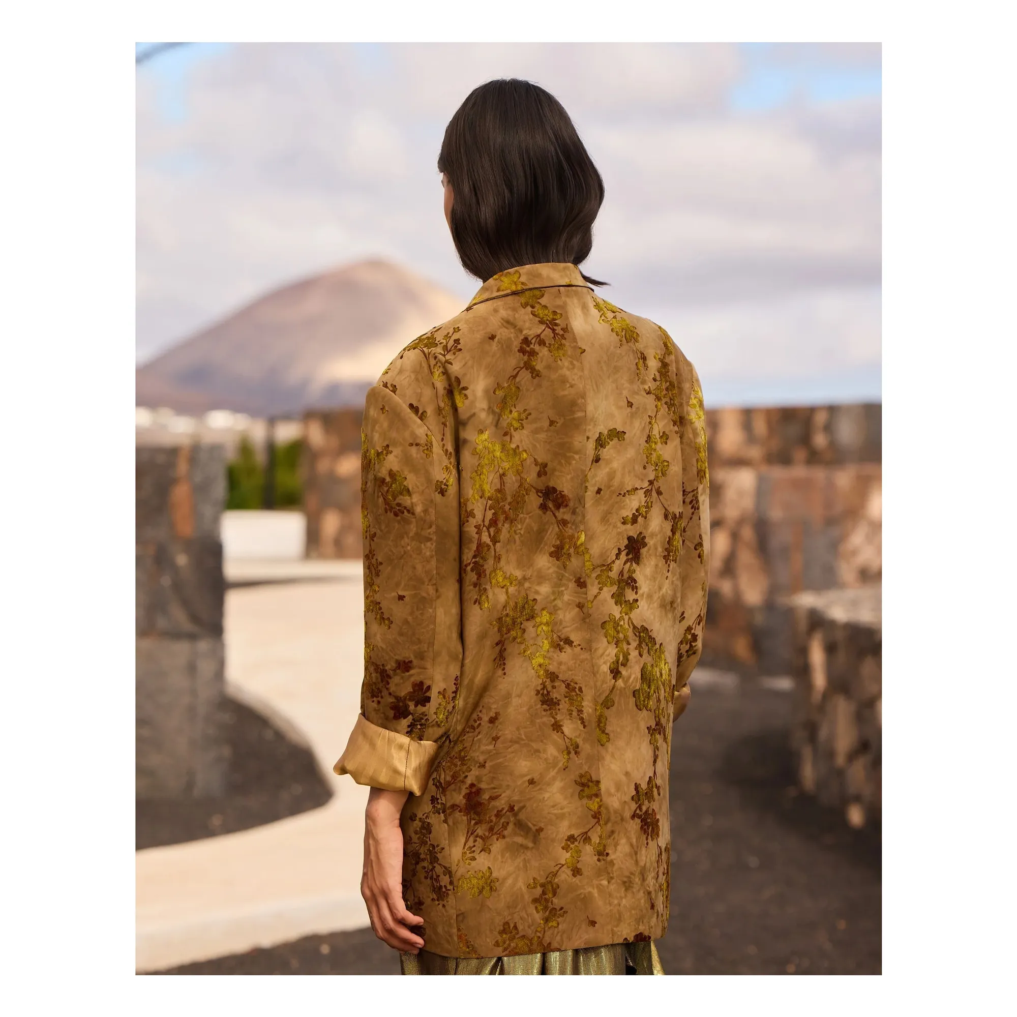 Veste Sonta Lin | Khaki- Image produit n°6