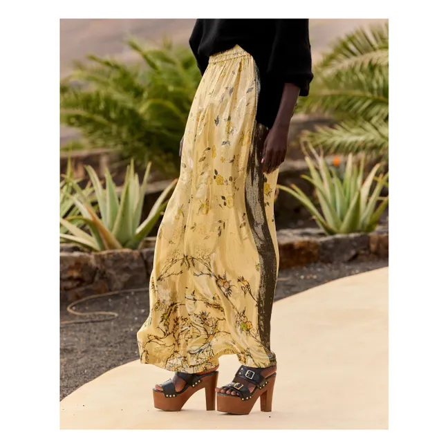 Pantalon Juliette Métallisé Soie | Doré