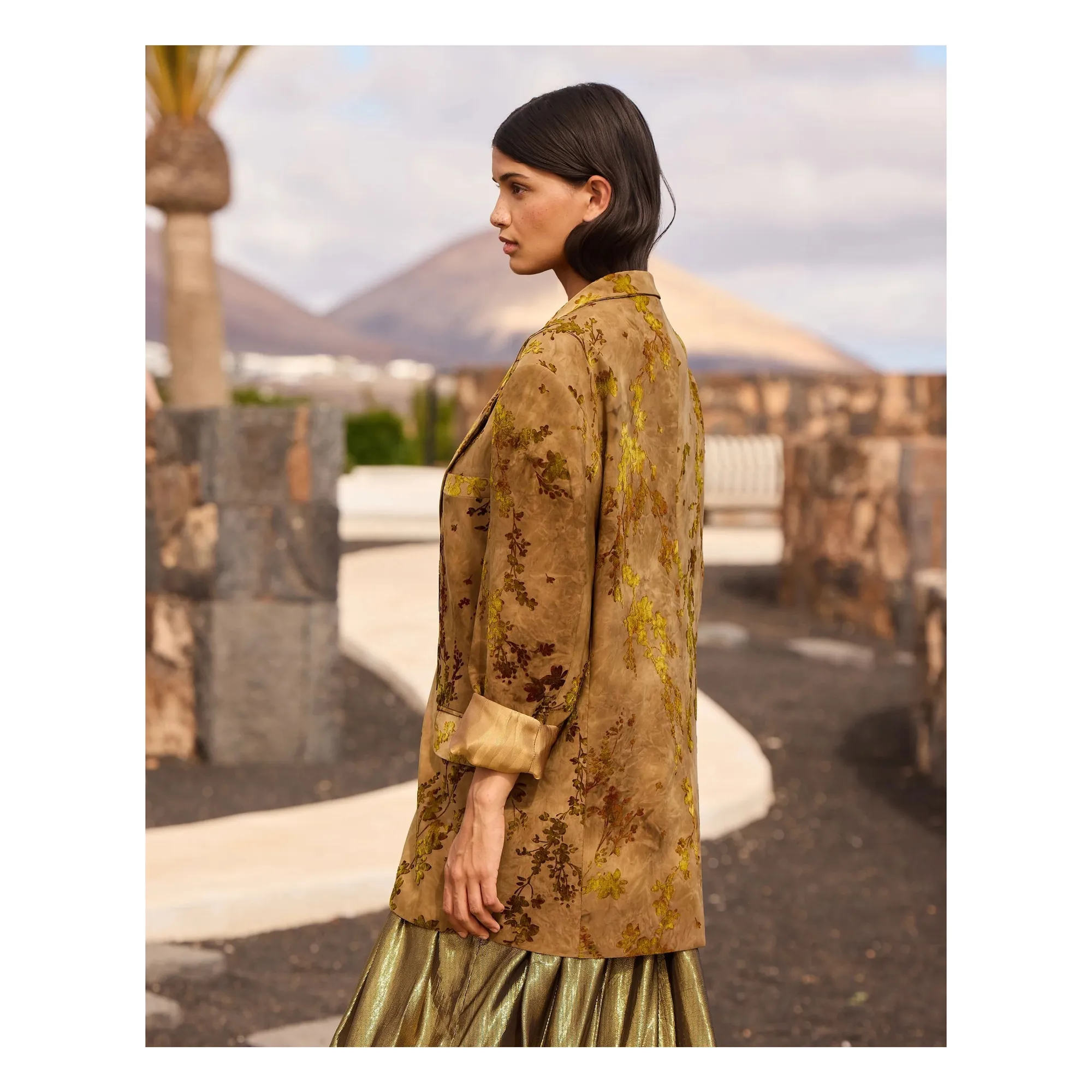 Veste Sonta Lin | Khaki- Image produit n°5
