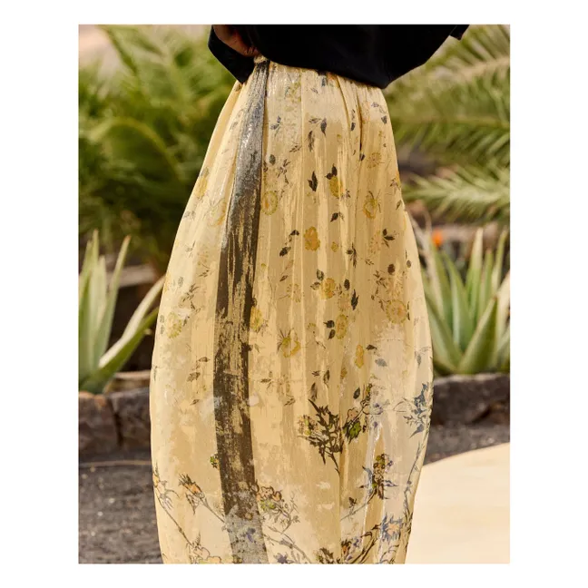 Pantalon Juliette Métallisé Soie | Doré