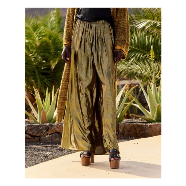 Pantalon Leone Métallisé | Charbon