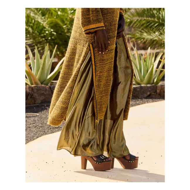 Pantalon Leone Métallisé | Charbon