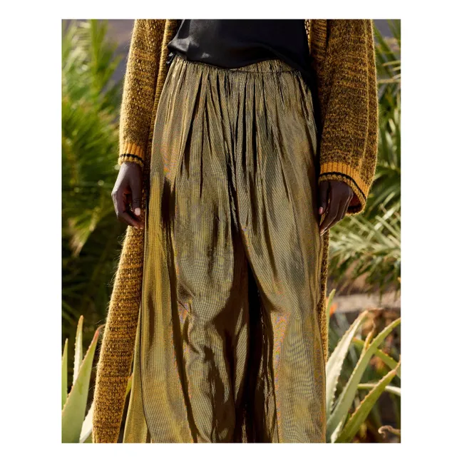 Pantalon Leone Métallisé | Charbon