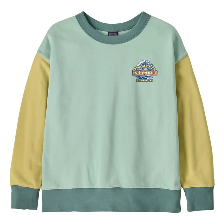 Sweat Crew Great Waves Organic cotton | Pale blue- Product image n°1