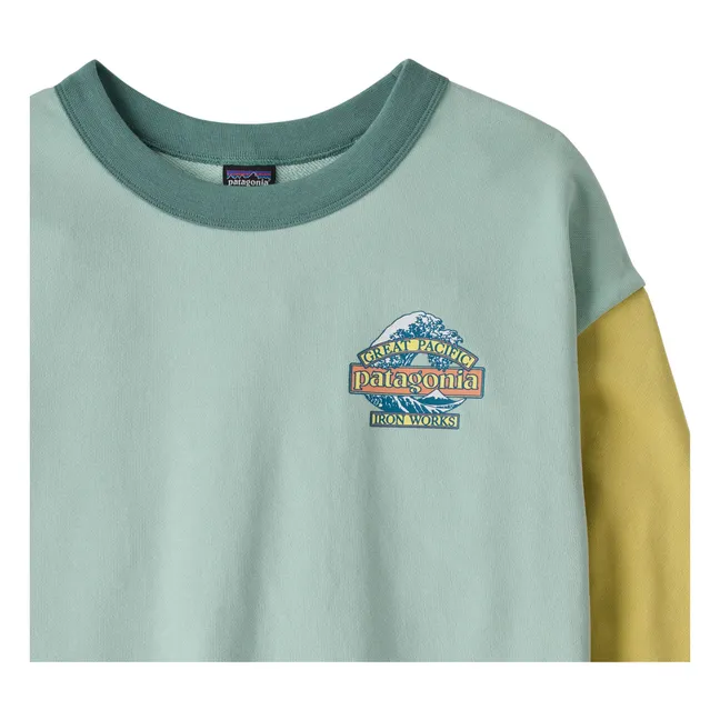 Sweat Crew Great Waves Organic cotton | Pale blue