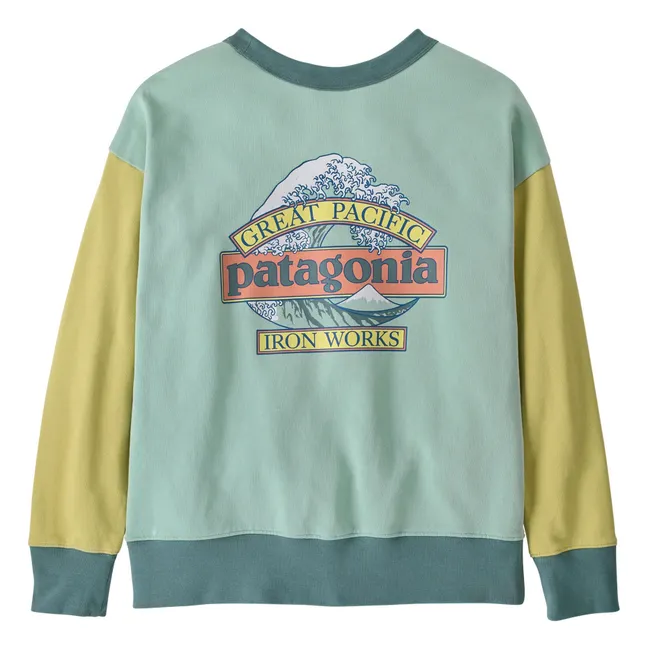 Sweat Crew Great Waves Organic cotton | Pale blue