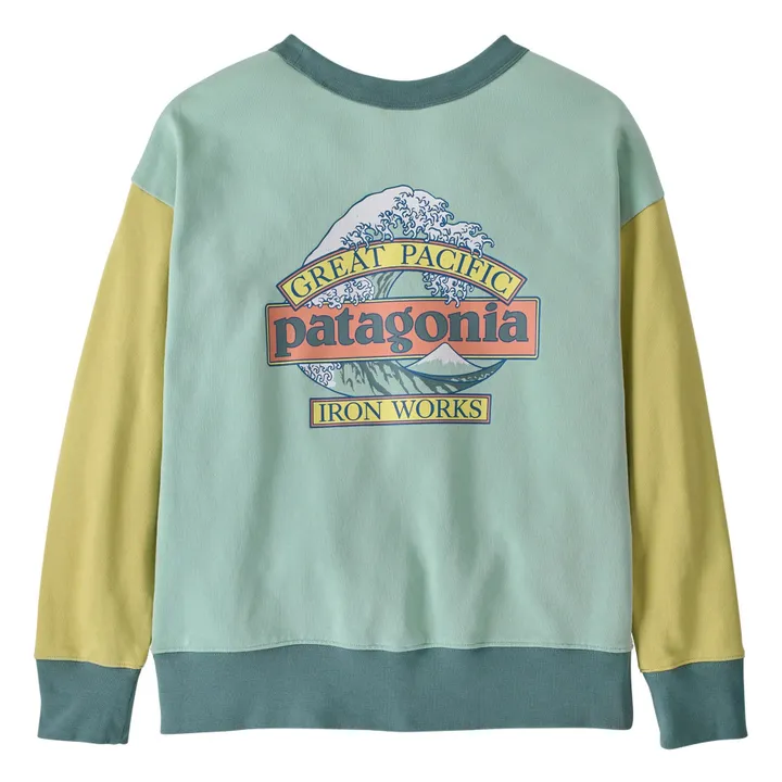 Sweat Crew Great Waves Organic cotton | Pale blue- Product image n°0