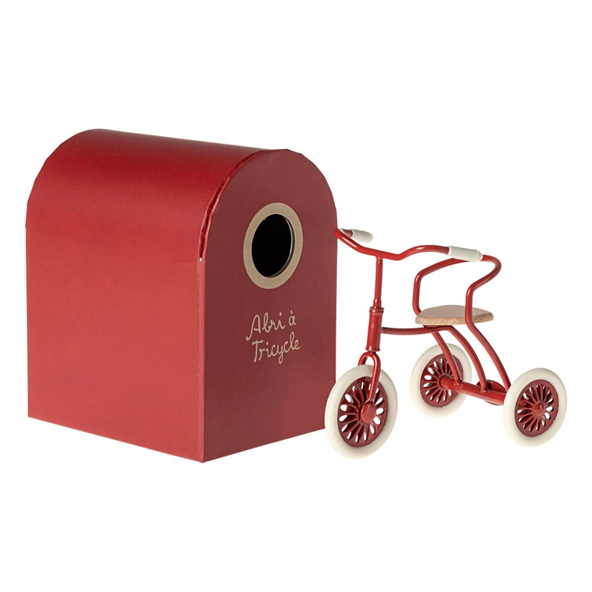 Maileg Red Tricycle And Shelter