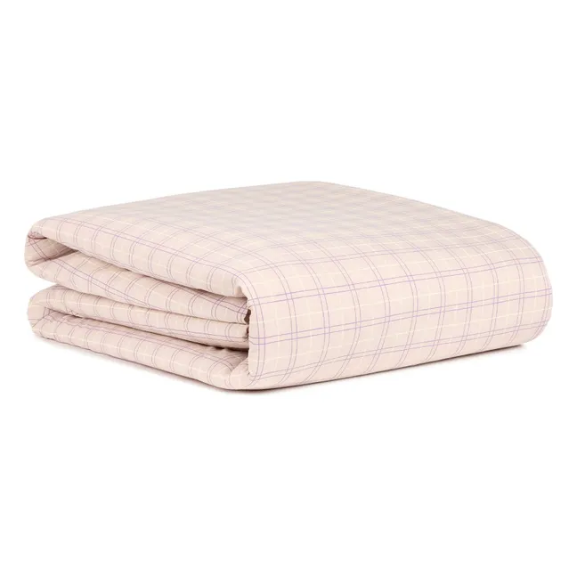 Housse de couette Sheldon Checks | Rose