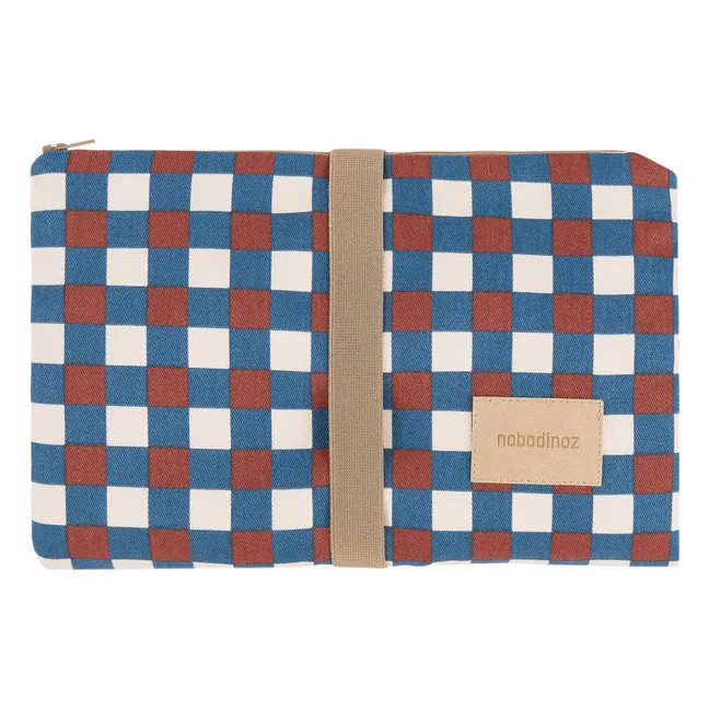 Hyde Park Mosaic travel changing mat | Blue
