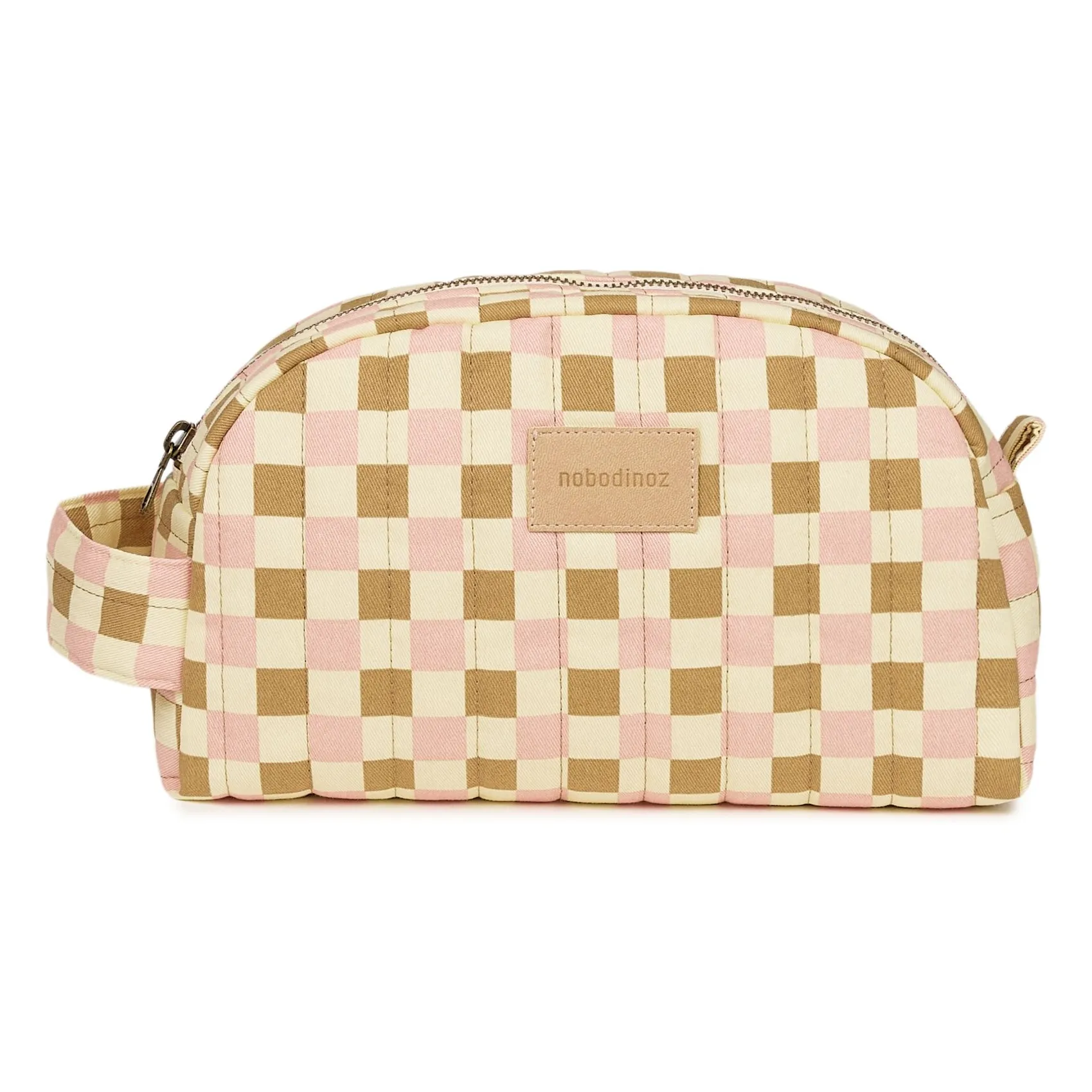 Nobodinoz Pink Hyde Park Mosaic Toiletry Bag