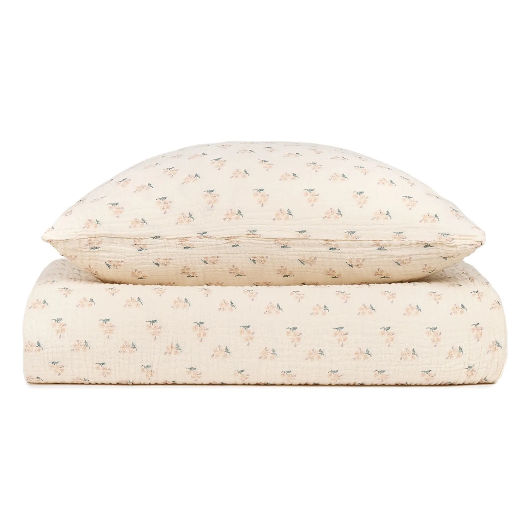 Nobodinoz Beige Darling Double Gauze Bed Linen Set