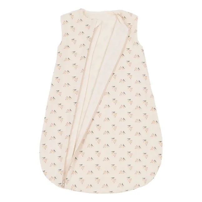 Precioso saco de dormir ligero de gasa doble | Beige