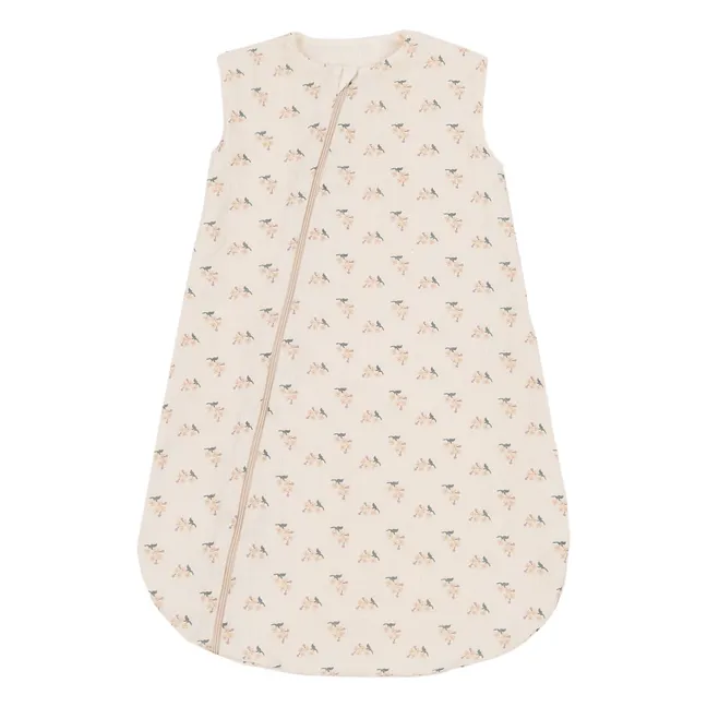 Precioso saco de dormir ligero de gasa doble | Beige