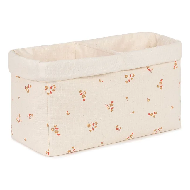 Cesta de almacenaje de dos compartimentos Yellow Lily