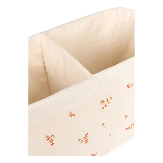 Cesta de almacenaje de dos compartimentos Yellow Lily