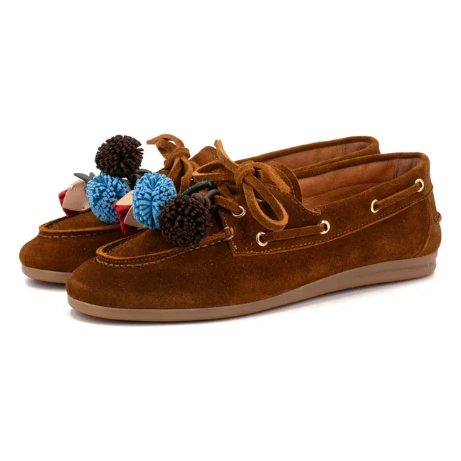 Chaussures Bateau Nahua Suède | Marron