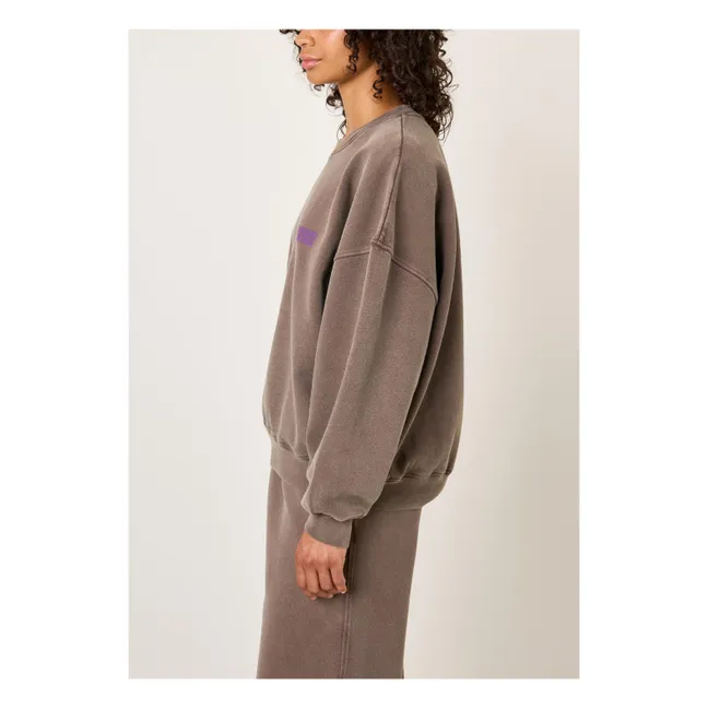 Sweat Plizzy Coton | Marron
