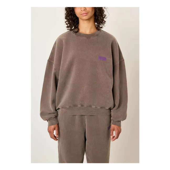 Sweat Plizzy Coton | Marron