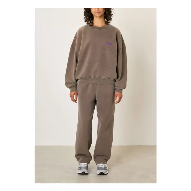 Sweat Plizzy Coton | Marron