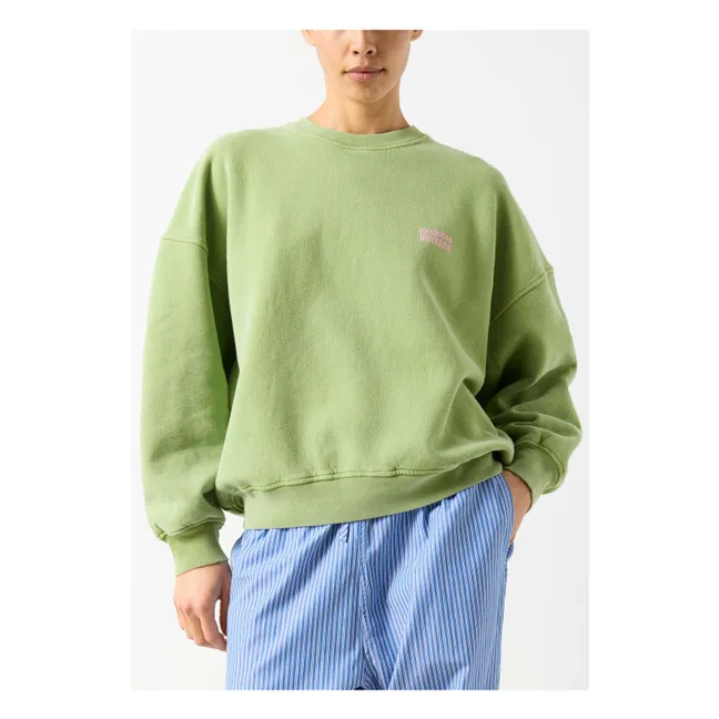 Sweat Plizzy Coton | Vert pâle