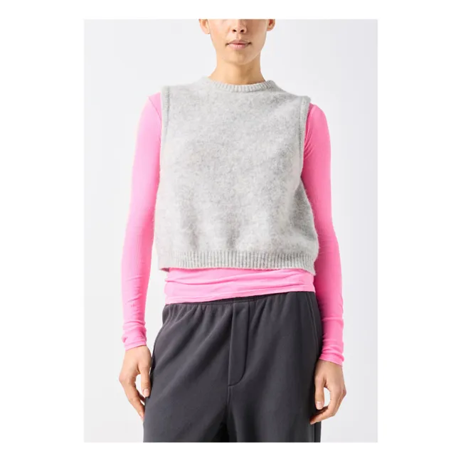 Pull Sans Manches Vitow Laine | Gris clair