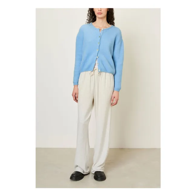 Gilet Vitow Alpaga et Laine | Bleu ciel