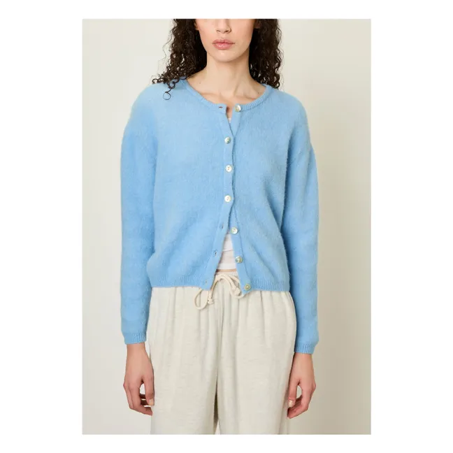 Gilet Vitow Alpaga et Laine | Bleu ciel
