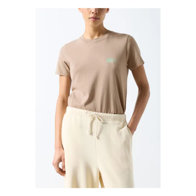 Camiseta de algodón Ykobow | Beige