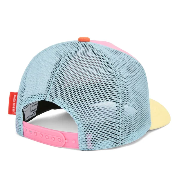 Trucker Stereo Dog Curved Visor Cap Organic Cotton | Pink
