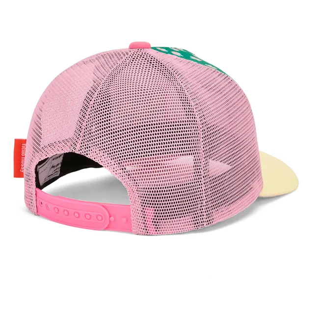 Trucker Cap mit gebogenem Schirm Garden Joy aus recycelten Fasern | Grün