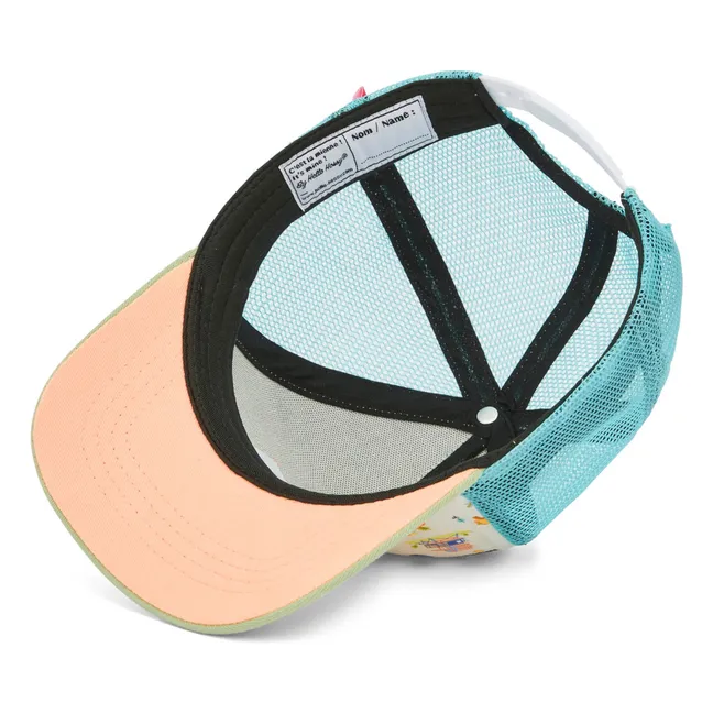 Casquette Visière Courbée Trucker Miami Beach Fibres Recyclées | Beige