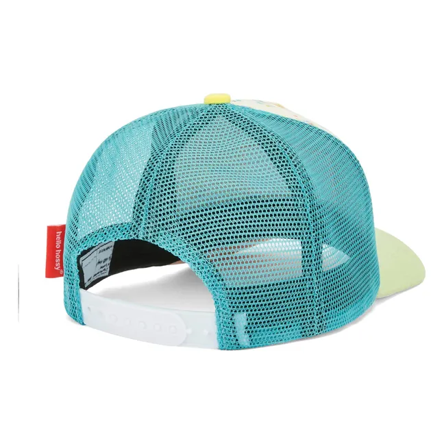 Curved Visor Cap Trucker Miami Beach Recycled Fibers | Beige