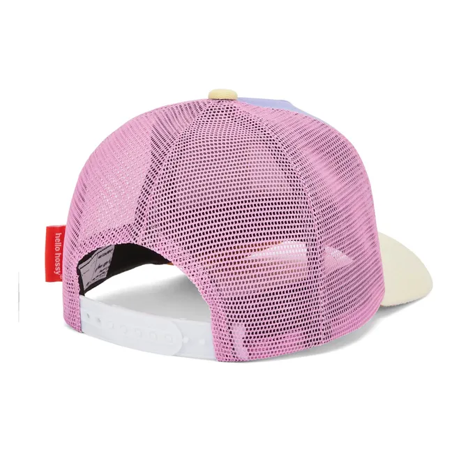 Trucker Cap mit gebogenem Schirm Mini Bio-Baumwolle | Violett