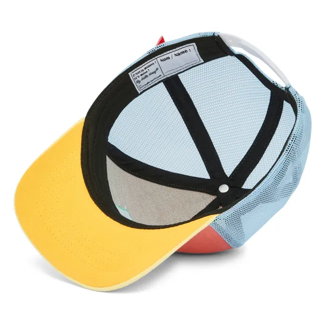 Gorra Trucker Mini Visera Curvada de Algodón Ecológico | Coral