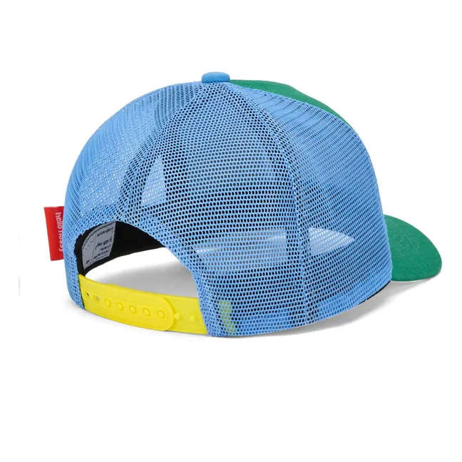 Curved Visor Cap Trucker Mini Plain Organic Cotton | Green