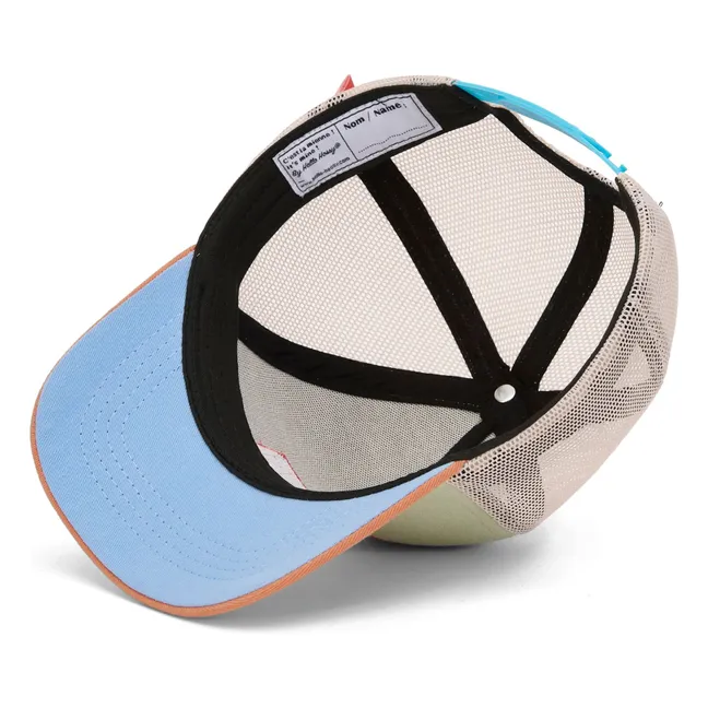 Casquette Visière Courbée Trucker Mini Coton Bio | Vert pâle