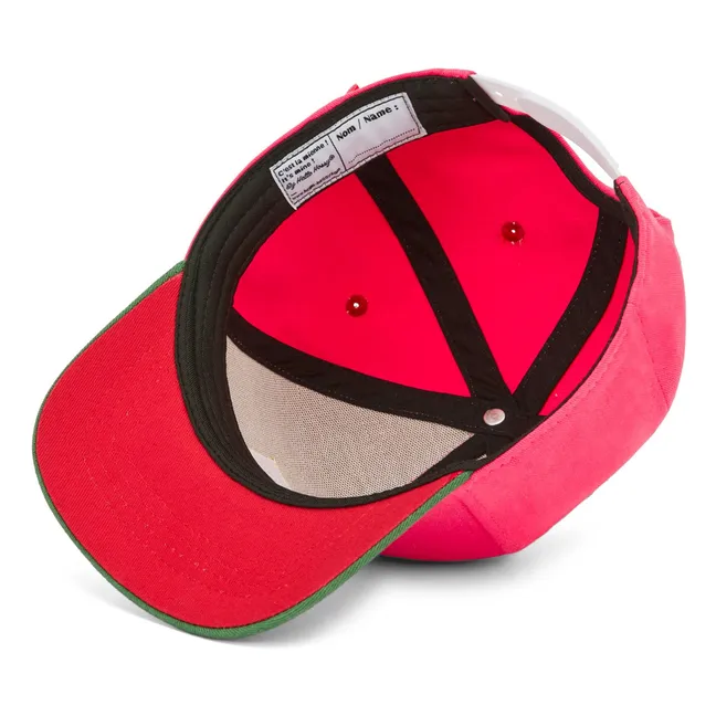 Casquette Visière Courbée Mini Coton Bio | Rose fuschia